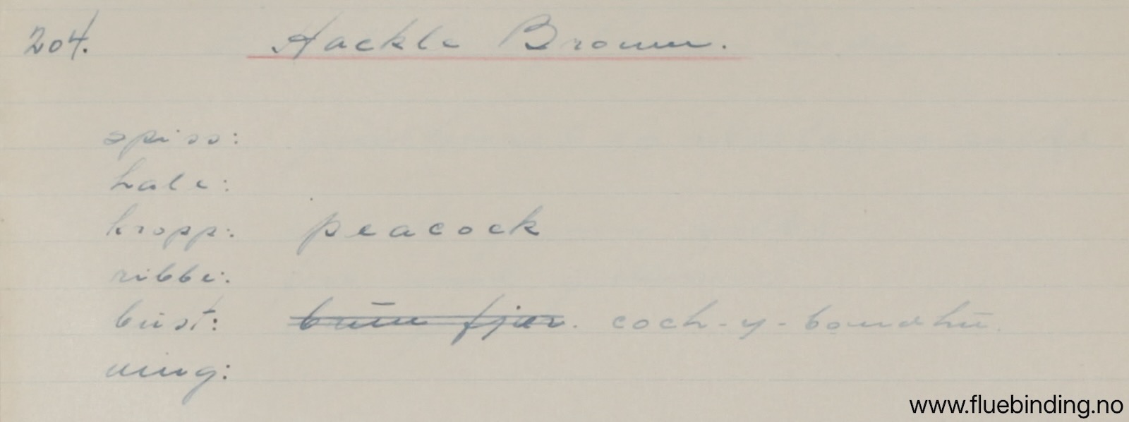 Hackle Brown