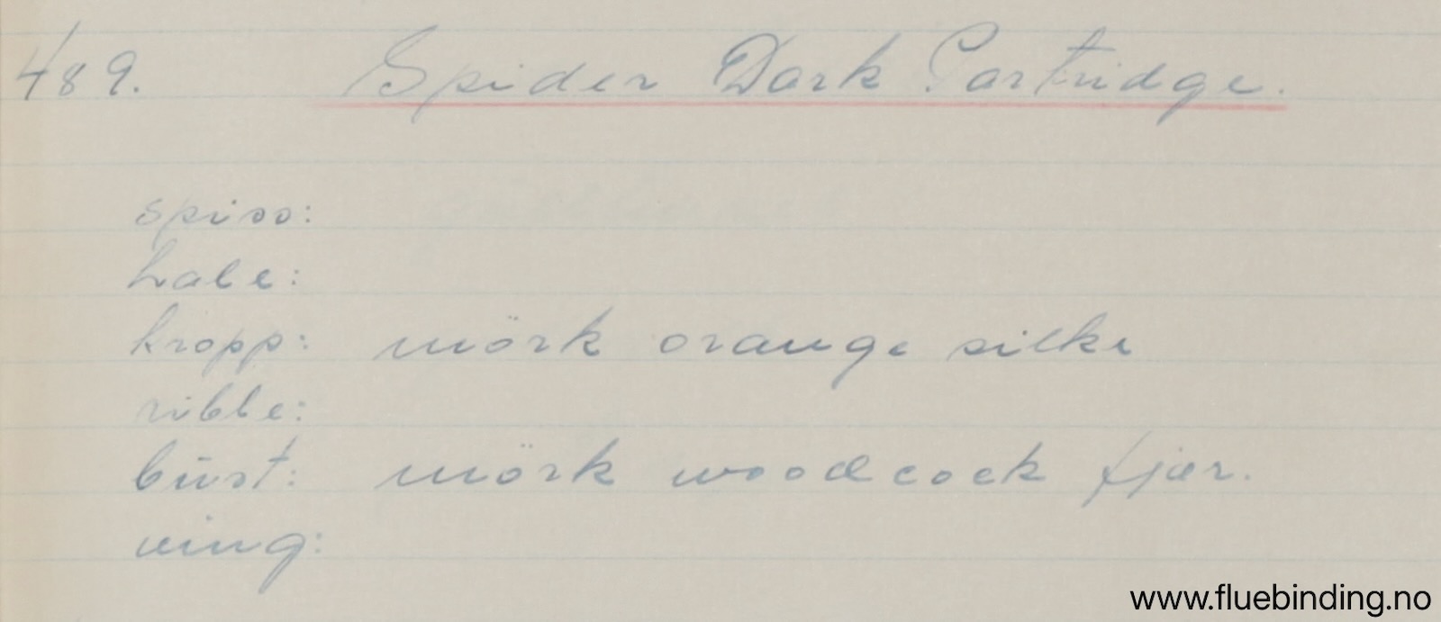 Spider Dark Partridge