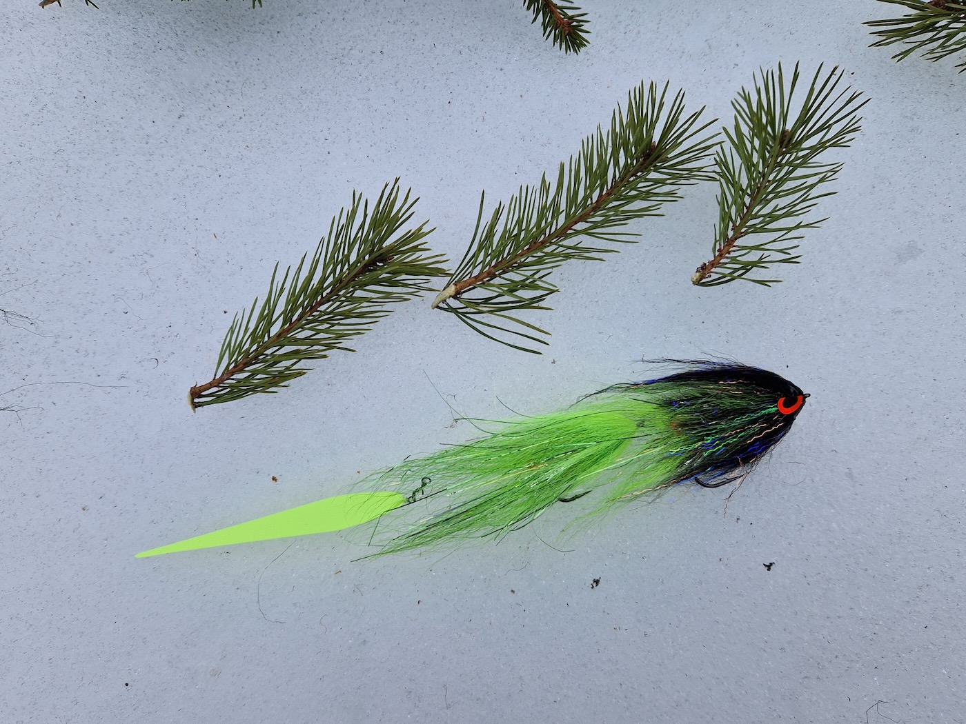 Chartreuse and black
